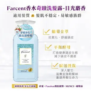 【Farcent 香水】奇蹟系列洗護三件組(洗髮露600mlx2+護髮素600mlx1)