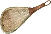 Bamboo Weaving Basket Fine Mesh Strainer Bamboo Sieve Strainer Spoon for Sifting Flour Noodle Rice Vegetable