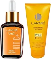 Lakme Set of Sun Expert SPF 50 UV Lotion & Vitamin C+ Serum