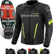 [SHIMA] SOLID Motorbike Jackets for Men AIRFORCE Protector Back Armour Riding Motorcycle Jacket Bikers Waterproof