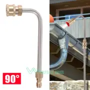 90° Washer Extension Gutter Rod Cleaner Wand Attachment Accessory High Pressure