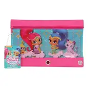 Nick Jr. Shimmer & Shine Girl Kids Pencil Pouch School 3 Ring Zipper Holder Case