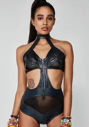 [Roma] Cyber Siren Cut-Out Bodysuit