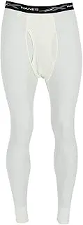 [Hanes] Men's Thermal Waffle Weave Pants (2 Pair Pack), Medium, Natural