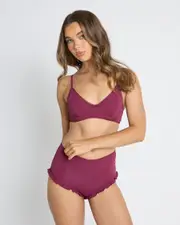 [Kaiami] Kaiami Women's Mattie Underwire Bikini Top in Berry Size 10 10 Berry