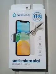 NEW PureMobile Anti-microbial invisible shield Glass iPhone 11 Scratch Resistant