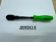Snap-on Tools NEW RARE GREEN 1/4" Drive Hard Grip Black Flex Ratchet GTHLFD72G