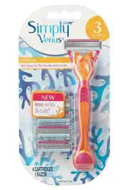 Gillette Simply Venus Razor Hybrid with 4 Cartridges