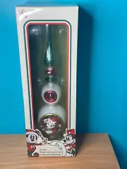 NIB Disney Mickey & Minnie Mouse 2-Sided 12" CHRISTMAS TREE TOPPER Vintage Style