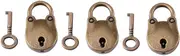 AKLOSIPY Alloy Vintage Padlocks Lock for Sm Luggage Box Home Hardware Decoration Padlock Length 37 23mm 1.Forty Six 0.91i Keyvintage with Key Vintage and Key Sm P