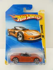 2009 Hot Wheels New Models #3 Corvette C6 Convertible (Orange)