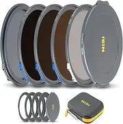 NiSi JetMag Pro 82MAG Landscape ND Kit - Magnetic Lens Filter Kit with Full Spectrum Neutral Density (3-Stop, 6-Stop, 10-Stop), Adapters (67mm/72mm/77mm/82mm), and Carrying Case