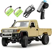 HLSFWDRIVE RC Crawler Remote Control Rock Crawler RC Truck 4x4 1/12 Scale Toyota Land Cruiser Off Road Pickup Proportional Steering 2 Speed RTR All Terrain 280 Motor 2 Batteries Hobby Car Adult MN82