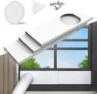 Portable Air Conditioner Window Seal Plates Kit for 5" Diameter Exhaust Hose, Un