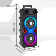 2000W Loud Bluetooth Speaker Portable Party Outdoor Wireless Subwoofer with Mic
