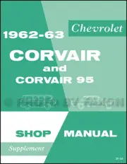 1962-1963 Chevy Corvair Repair Shop Manual Supplement Monza Corvan 95 Service