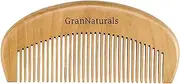 GranNaturals Wooden Comb for Detangling & Styling Wet or Dry Hair - Small Pocket Sized Fine Tooth Natural Wood for Curly, Thin, Thick, Wavy, or Straight Hair - Women's Birthing & Labor