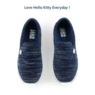 HELLO KITTY艾樂跑女鞋-飛織輕量懶人鞋-藍/粉(920101)