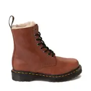 Dr Martens- 1460 Serena Women's Faux Fur Lined Boots in Tan Farrier SIZE 5