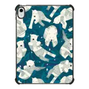 iPad 10.9-inch (10th gen) iPad Impact Case arctic polar bears blue