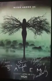 SDCC Comic Con 2014 Salem TV Poster Cast SIGNED Shane West Xander Berkeley +2