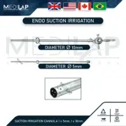New Laparoscopic Suction Irrigation Cannula 3mm 5mm 10mm Reusable Laparoscopy CE