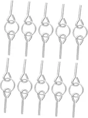 Abaodam 10Pcs Durable Tent Connect Pins with Ring for Camping Outdoor Tent Accessories Versatile Fixed Stakes for Secure Grounding and Easy Installation