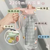 在飛比找樂天市場購物網優惠-2000cc水壺水壺2000ml直飲水壺透明水壺水杯女超大容