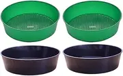 Vmitejoe Garden Sieve Garden Planting Filter Soil Sieve Compost Sieve 4 Pack Rock Garden Sieve Sand Sieve Set