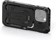 TILTA Khronos Phone Cage for iPhone 16 Pro, Aluminium Alloy Mobile Video Rig, Smartphone Case Stabiliser for Video Recording/Vlog/Videography - Black TK-IP16-PFC-B