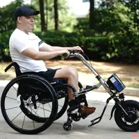 在飛比找蝦皮購物優惠-黑豹運動輪椅車頭電動驅動頭輕便輪椅牽引機頭可上飛機/04