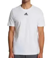Adidas Men's Amplifier Regular Fit Cotton Tee EK0172 White Size 3LX