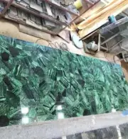 Green Agate Dining Table Top Slab, Stunning Agate Conference Table Home Decors