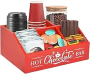 Christmas Snack Box Container | 5 Compartment Christmas Wooden Box Decor | 2024 Festive Solid Wood Storage Box For Candy, Cookie