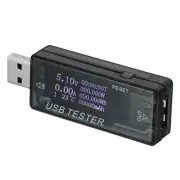USB Tester,USB Power Meter Voltage Current Tester 4-30V 0-5A 0-150W, Black