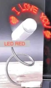 LED LIGHTED flexible USB POWER COOLING Mini FAN for Travel Laptop Computer PC