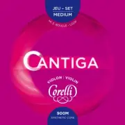 Corelli Cantiga 4/4 Violin Strings SET E-Loop in 3 Strengths