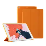 MCC iPad 10.2 2019 7th Gen Tri-Fold Smart Cover Semi-Clear Back Case Apple iPad7 [Orange]