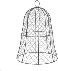 10 Packs Black Garden Chicken Wire Cloche Cover with Top Hook, Bell Shape Des...