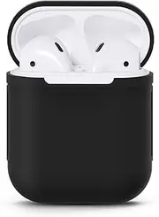DGBAY Apple AirPods Silicone Waterproof Case Shock Proof Protecitive Cover,Resistant Cover Case for Apple AirPods,iPhone 7/7P/8/8P (Black)