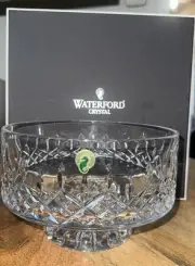 NEW discontinued Waterford crystal 8 inch lismore simplicity footed centerpiece