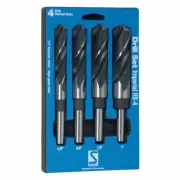 Sutton Tools 4-PIECE IMPERIAL REDUCED SHANK METAL DRILL BIT SET D188RS4 5/8"-1"