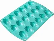 Webake Madeleine Pan 18 Cavity Silicone Madeleine Mold for Small Cake, Candy and Cookies