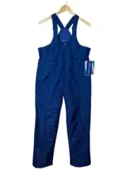 Sportina 80s Vtg Ski Bib Men M Navy Snow Overall Retro Snowboard Pant Waterproof