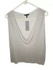 NWT Eileen Fisher Gray Pearl Linen Blend Tank Size XL