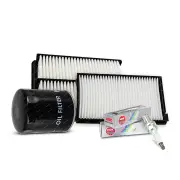 NGK Iridium Spark Plugs & NTK Filter Service Kit for Mitsubishi Mirage LA 1.2L