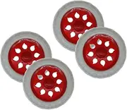 Milisten 4pcs Shopping Cart Make up Trolley Wheels Trolleys Wheels Shopping Trolley Token Luggage Wheels Replacement Rolling Cart Heavy Duty Wheels Caster Wheels Utility Carts Kit Plastic
