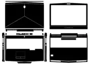 Laptop Skin Sticker Cover For 2016-2017 Alienware 17 R4 AW17R4 without Tobii