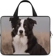 Laptop Case Sleeve Shockproof Computer Carrying Bag Border Collie Laptop Bag Tote Lightweight Notebook Case Cover Traveling Briefcase Handle Bags for Travel Business 13inch