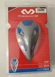 NEW McDavid Blue/Gray Teen Flex Cup - Sz Ages 12-15 - #3020
